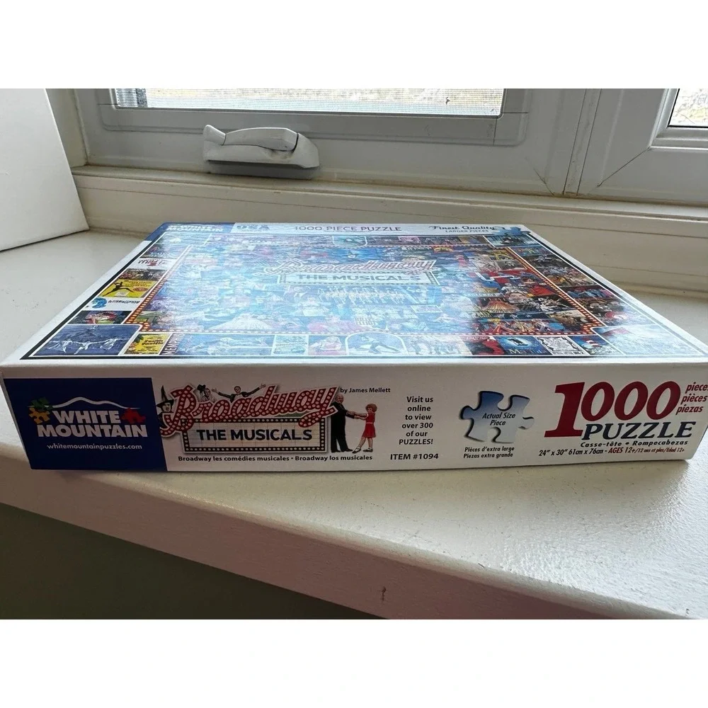 Broadway-themed 1000 piece jigsaw puzzle White Mountain Puzzles